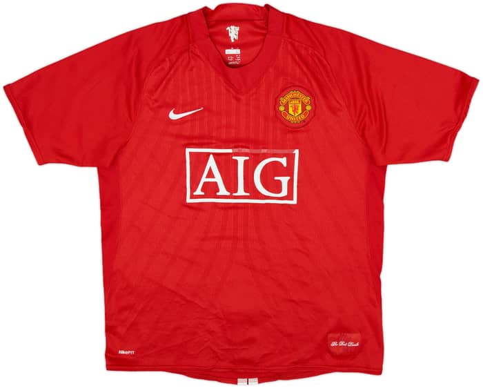 2007-09 Manchester United Home Shirt - 5/10 - (L)