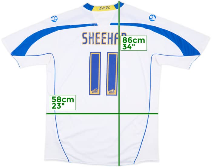 2008-09 Leeds United Home Shirt Sheehan #11 - 7/10 - (XXL)