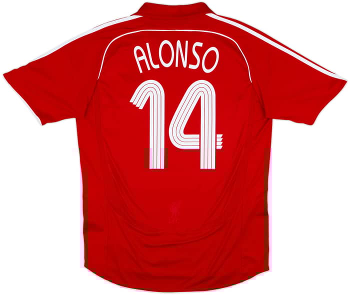 2006-08 Liverpool Home Shirt Alonso #14 - 6/10 - (L)