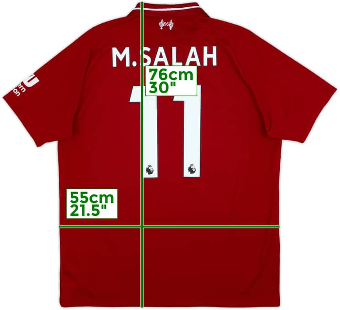 2018-19 Liverpool Home Shirt M.Salah #11 - 5/10 - (L)