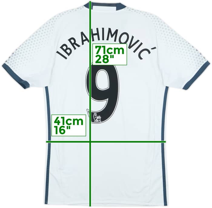 2016-17 Manchester United Third Shirt Ibrahimovic #9 - 5/10 - (XS)
