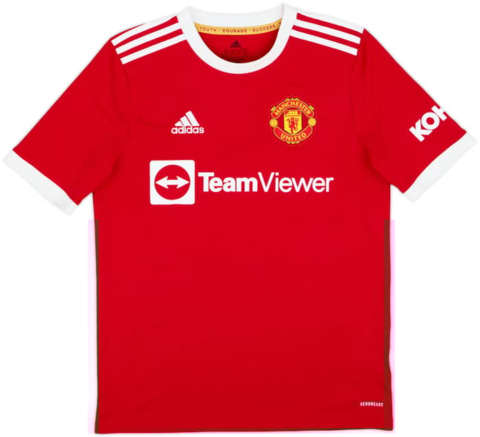 2021-22 Manchester United Home Shirt Ronaldo #7 - 7/10 - (XL.Boys)