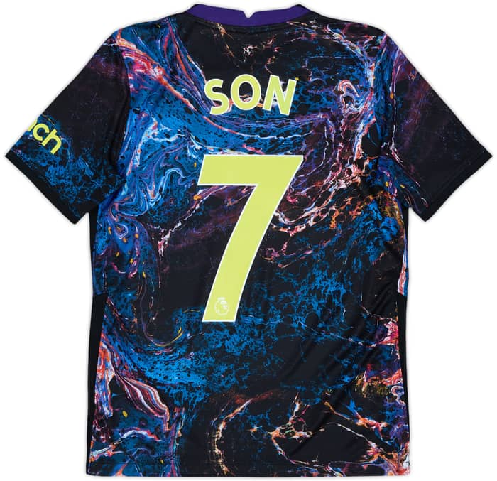 2021-22 Tottenham Away Shirt Son #7 - 9/10 - (XL.Boys)
