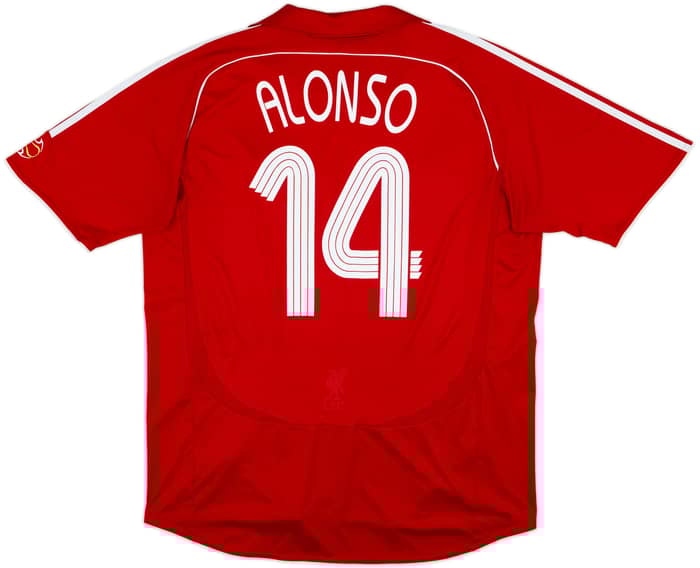 2006-08 Liverpool Home Shirt Alonso #14 - 5/10 - (XL)