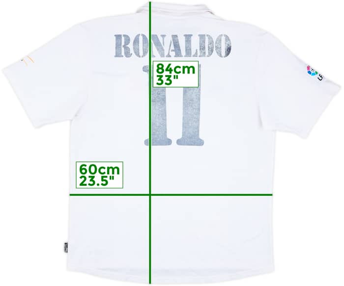 2002-03 Real Madrid Centenary Home Shirt Ronaldo #11 - 4/10 - (XL)
