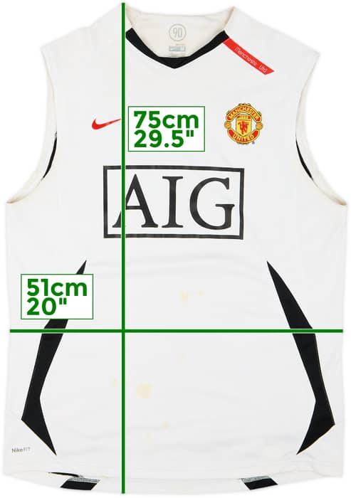 2007-08 Manchester United Nike Training Vest - 5/10 - (M)