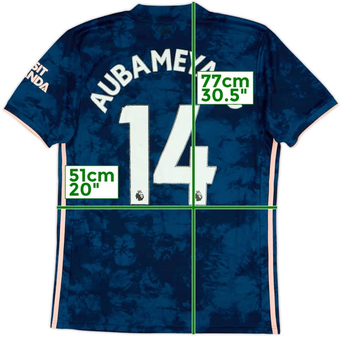 2020-21 Arsenal Third Shirt Aubameyang #14 - 4/10 - (M)