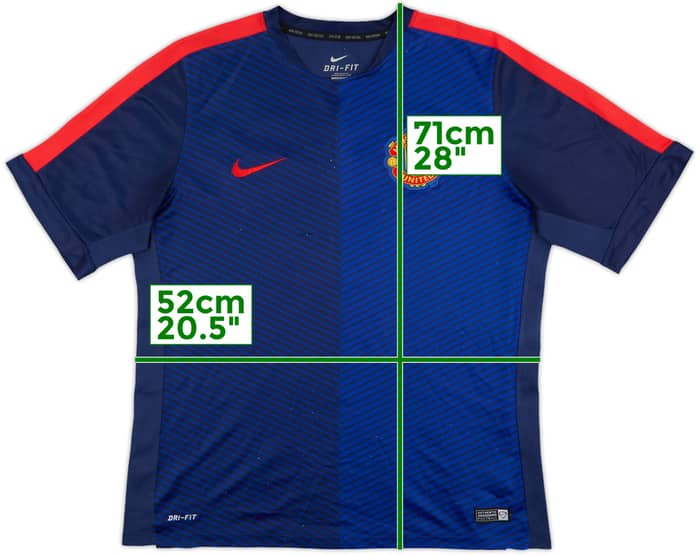 2014-15 Manchester United Nike Training Shirt - 6/10 - (XL)