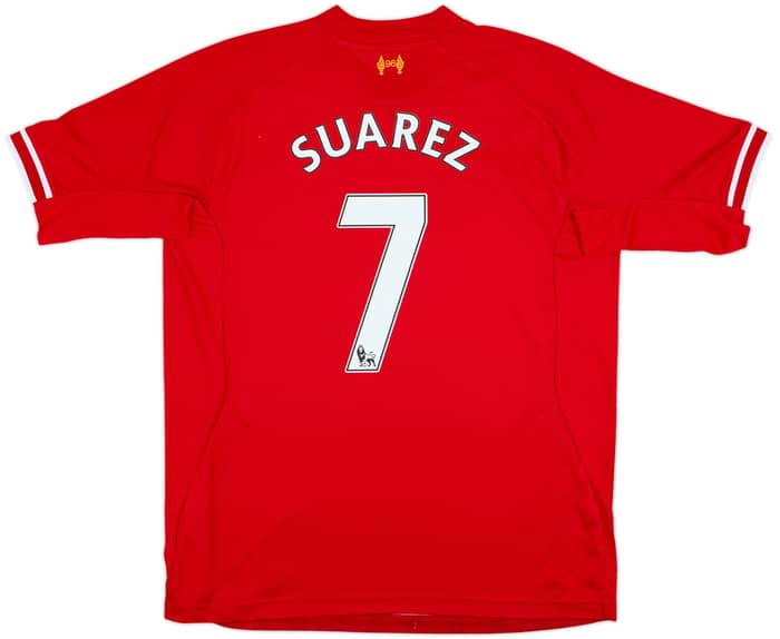 2013-14 Liverpool Home Shirt Suarez #7 - 5/10 - (XL)