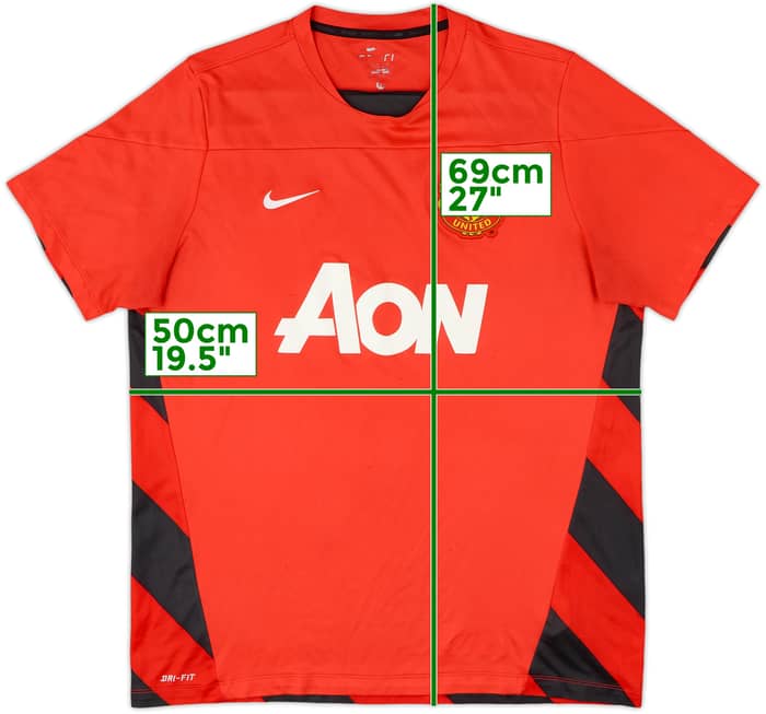 2013-14 Manchester United Nike Training Shirt - 6/10 - (XL)