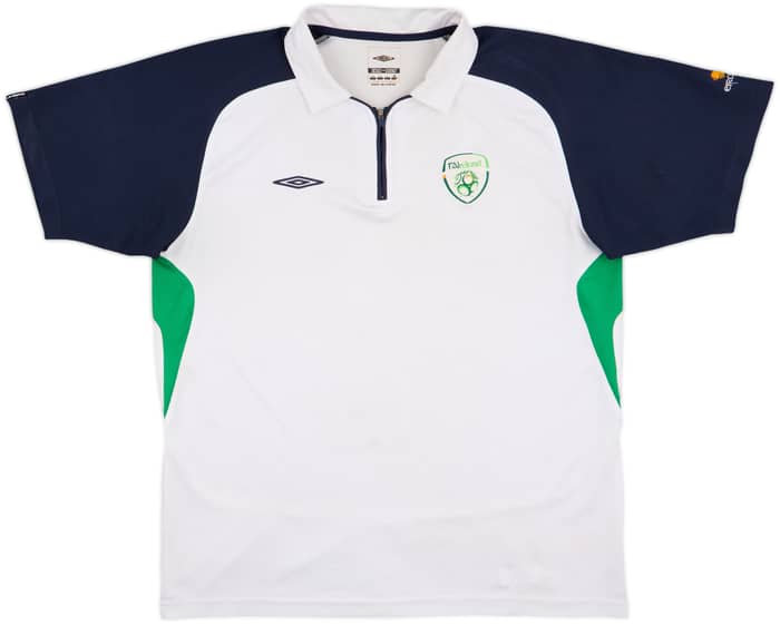2008-09 Ireland Umbro 1/4 Zip Polo Shirt - 6/10 - (L)