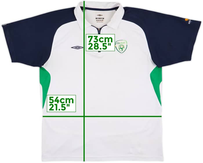 2008-09 Ireland Umbro 1/4 Zip Polo Shirt - 6/10 - (L)