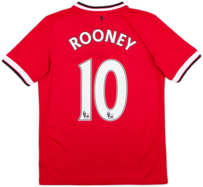2014-15 Manchester United Home Shirt Rooney #10 - 7/10 - (XL.Boys)