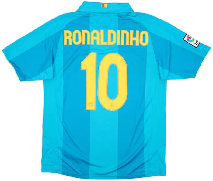 2007-09 Barcelona Away Shirt Ronaldinho #10 - 6/10 - (L)