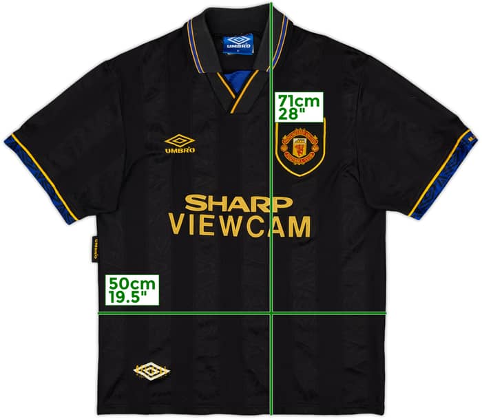 1993-95 Manchester United Away Shirt - 4/10 - (M)
