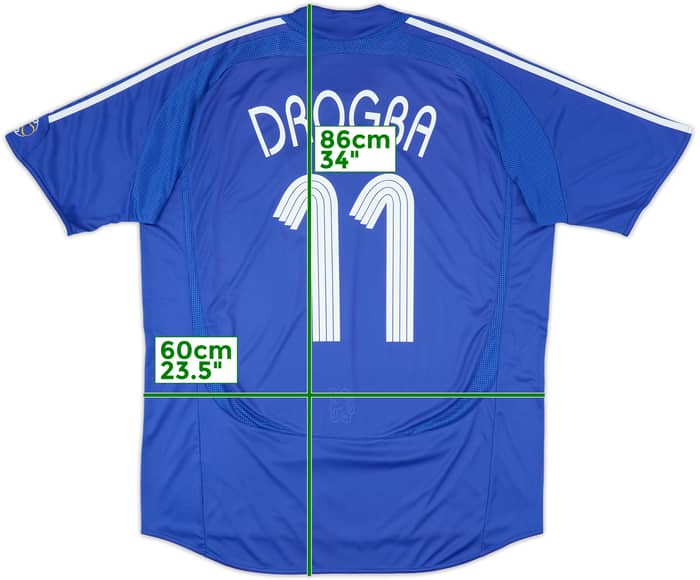 2006-08 Chelsea Home Shirt Drogba #11 - 7/10 - (XL)