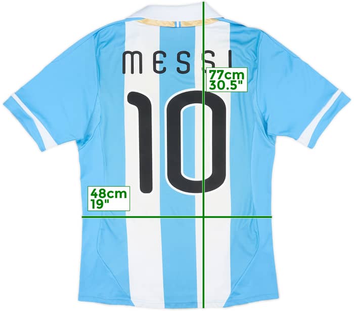 2011-13 Argentina Home Shirt Messi #10 - 6/10 - (M)