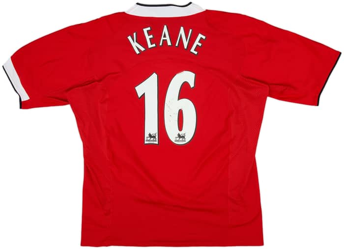 2004-06 Manchester United Home Shirt Keane #16 - 6/10 - (XL)