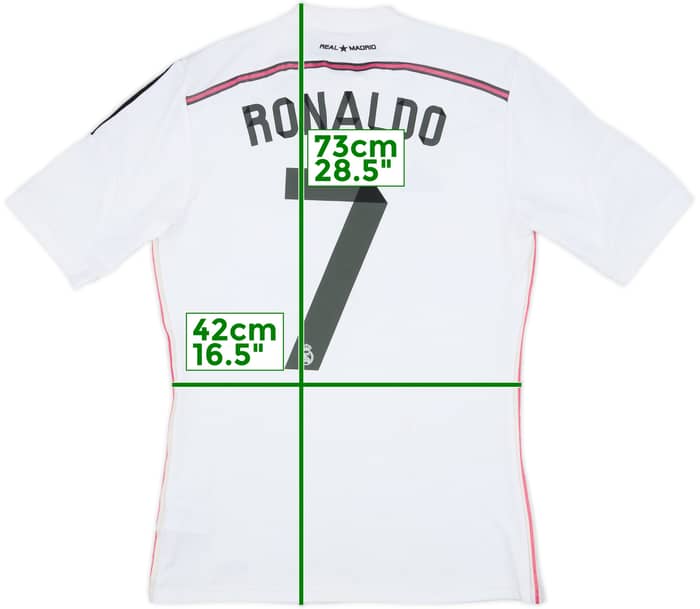 2014-15 Real Madrid Home Shirt Ronaldo #7 - 8/10 - (S)