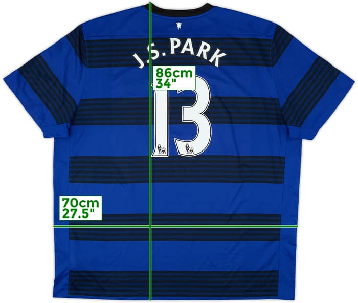 2011-13 Manchester United Away Shirt J.S.Park #13 - 8/10 - (3XL)