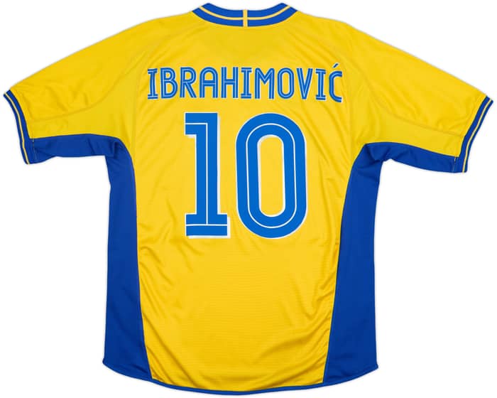 2003-04 Sweden Home Shirt Ibrahimovic #10 - 7/10 - (L)