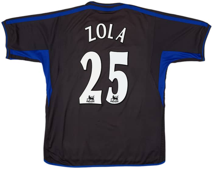 2002-04 Chelsea Away Shirt Zola #25 - 7/10 - (XL)