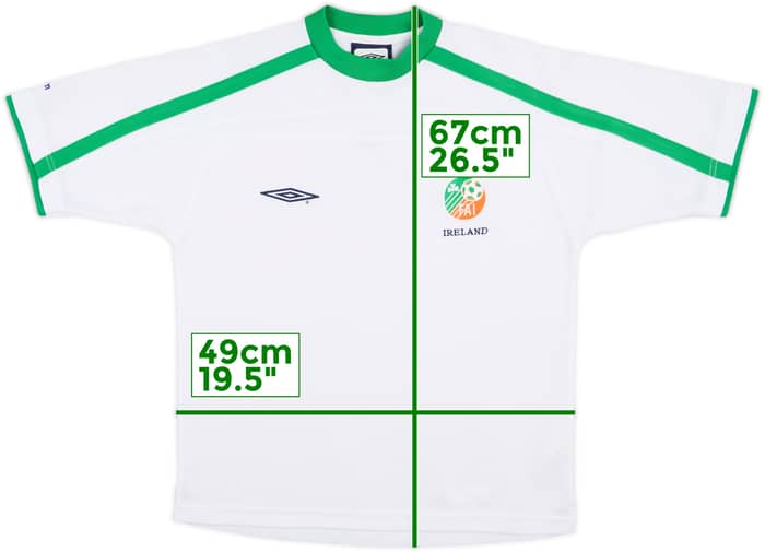 2002-03 Ireland Umbro Training Shirt - 7/10 - (S)