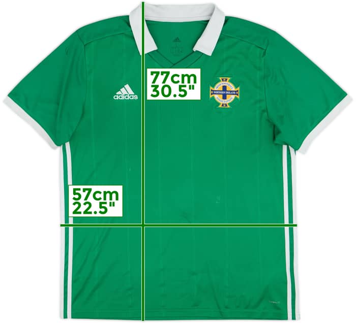 2018-19 Northern Ireland Home Shirt - 5/10 - (L)