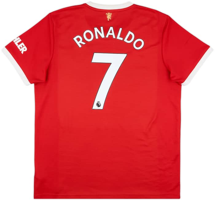 2021-22 Manchester United Home Shirt Ronaldo #7 - 7/10 - (XL)