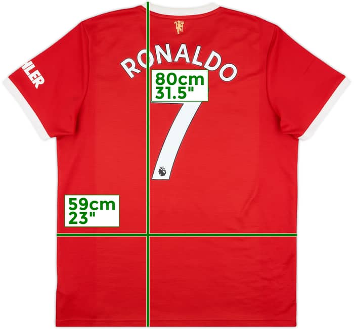 2021-22 Manchester United Home Shirt Ronaldo #7 - 7/10 - (XL)