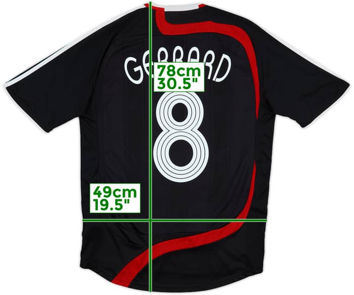 2007-08 Liverpool Third Shirt Gerrard #8 - 6/10 - (L)