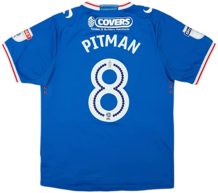2017-18 Portsmouth Home Shirt Pitman #8 - 8/10 - (M)
