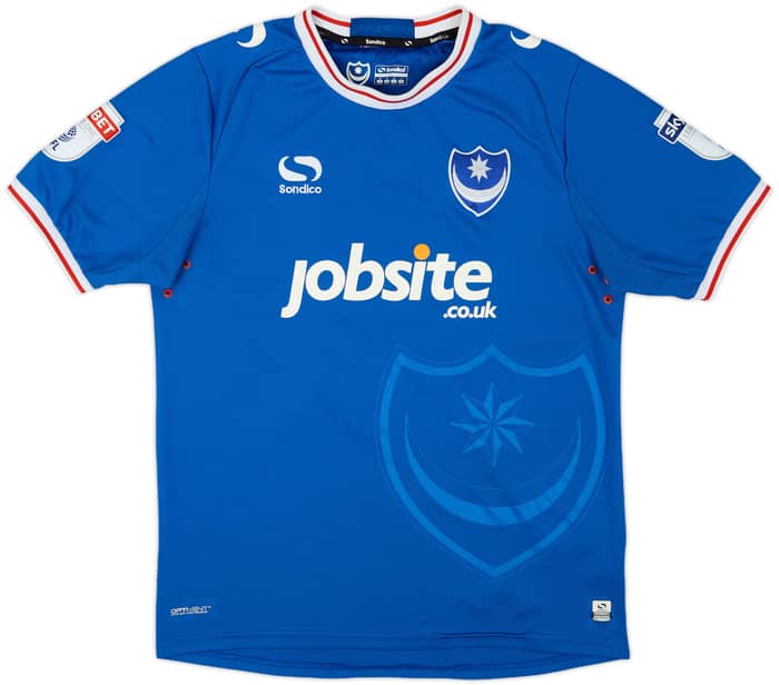 2017-18 Portsmouth Home Shirt Pitman #8 - 8/10 - (M)