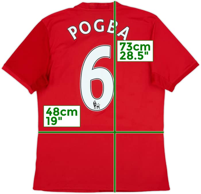 2016-17 Manchester United Home Shirt Pogba #6 - 5/10 - (M)