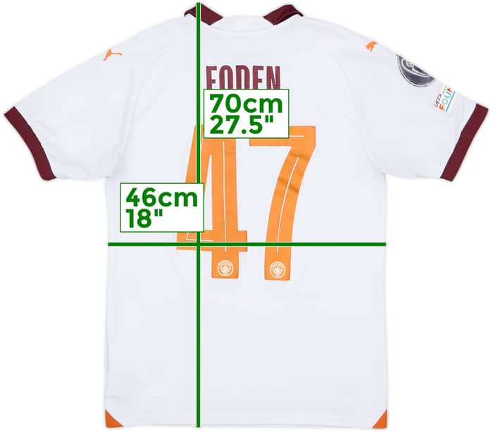 2023-24 Manchester City Away Shirt Foden #47 - 4/10 - (S)