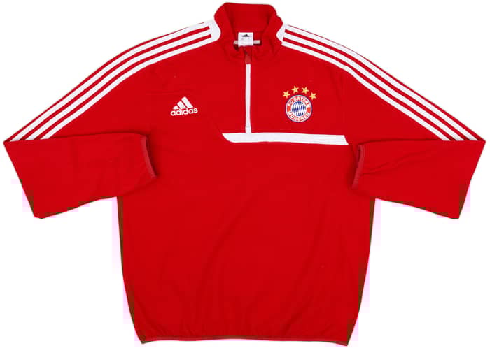 2013-14 Bayern Munich adidas 1/4 Zip Fleece Training Top - 8/10 - (L/XL)