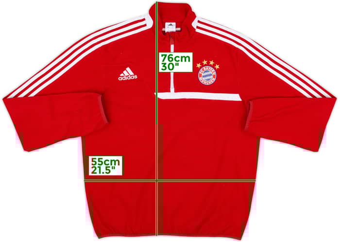2013-14 Bayern Munich adidas 1/4 Zip Fleece Training Top - 8/10 - (L/XL)