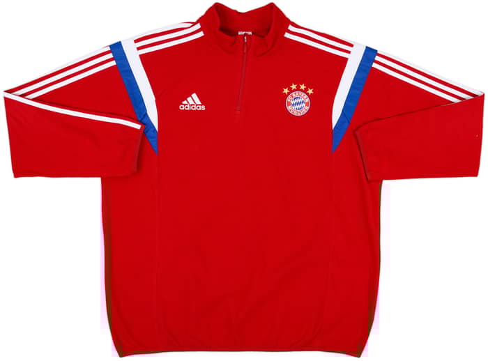 2014-15 Bayern Munich adidas 1/4 Zip Fleece Training Top - 8/10 - (XXL)
