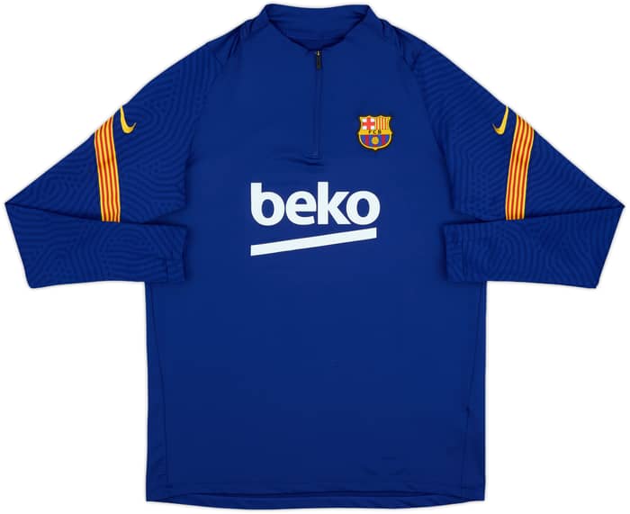 2020-21 Barcelona Nike 1/4 Zip Training Top - 10/10 - (L)
