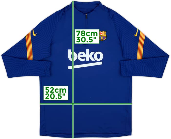 2020-21 Barcelona Nike 1/4 Zip Training Top - 10/10 - (L)