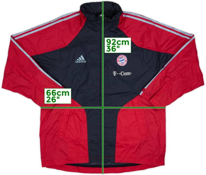 2004-05 Bayern Munich adidas Hooded Rain Jacket - 7/10 - (L)