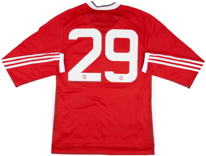 2015-16 Manchester United Match Issue Home L/S Shirt #29