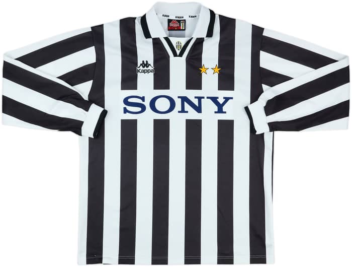 1995-96 Juventus Match Issue Home L/S Shirt #9