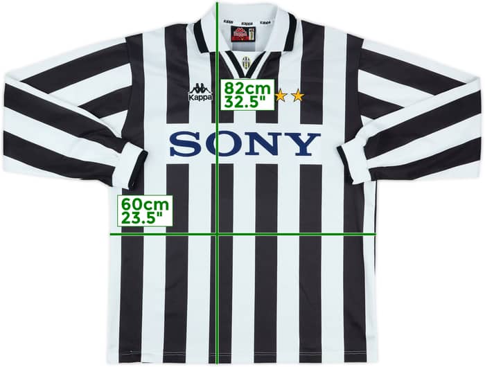 1995-96 Juventus Match Issue Home L/S Shirt #9