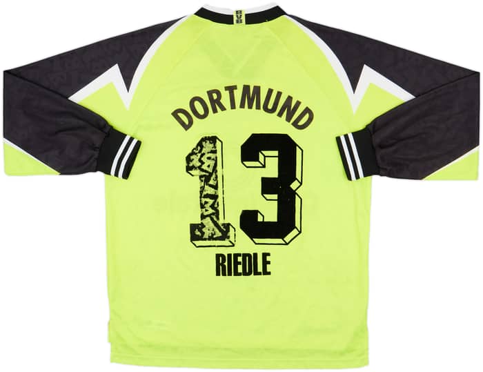 1995-96 Borussia Dortmund Home L/S Shirt Riedle #13 - 5/10 - (XL)