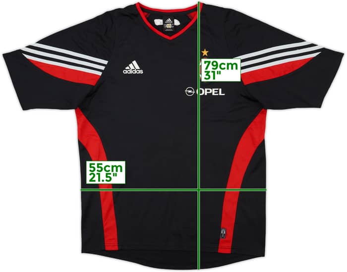 Camiseta adidas de entrenamiento del AC Milan 2003-04 - 6/10 - (L)