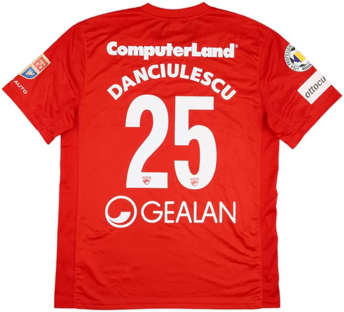 2013-14 Dinamo Bucuresti Match Issue Home Shirt Danciulescu #25