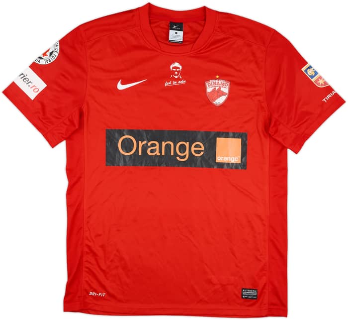 2013-14 Dinamo Bucuresti Match Issue Home Shirt Danciulescu #25
