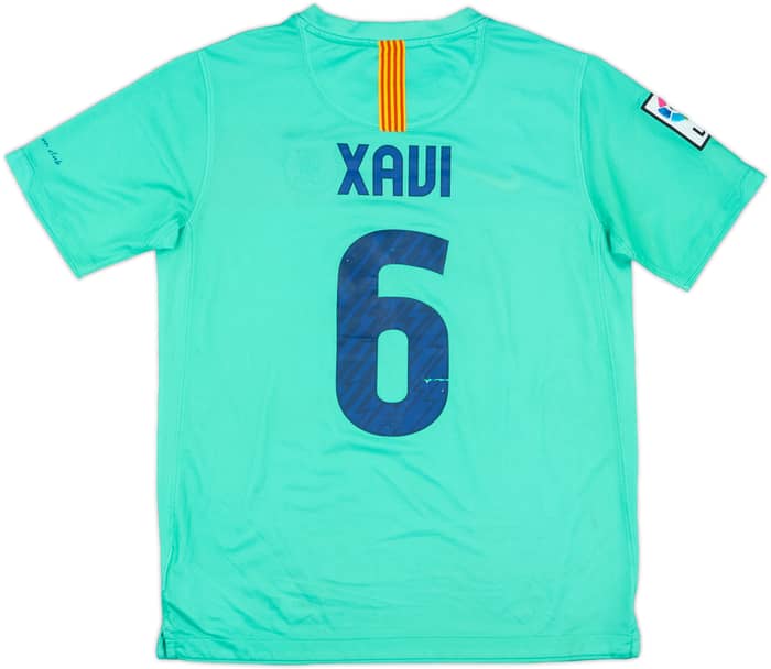 2010-11 Barcelona Away Shirt Xavi #6 - 7/10 - (L.Boys)