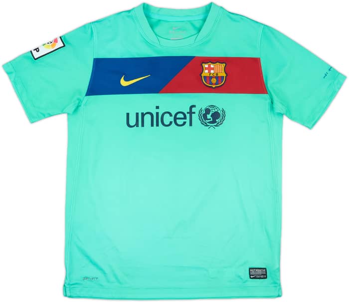 2010-11 Barcelona Away Shirt Xavi #6 - 7/10 - (L.Boys)